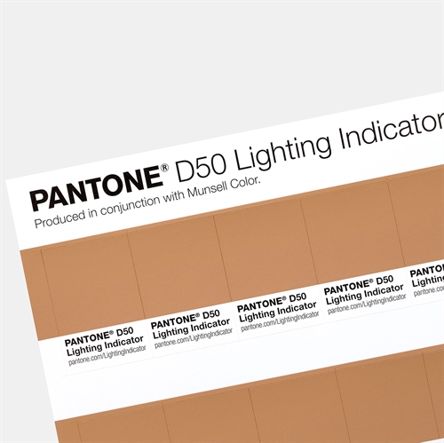 Pantone Lighting Indicator stickers D50 40x verificering af lysets temperatur (LNDS-1PK-D50)